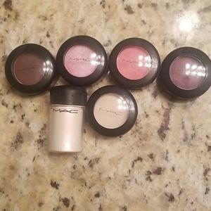 Assortment of MAC eyeshadows and 1 Pigment